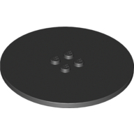 Plate Minuscule63.84 W. 4 Knobs - Black