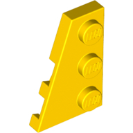 Left Plate 2X3 W/Angle - Bright Yellow