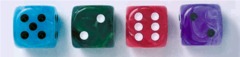 27 piece brick of classic, silk dice