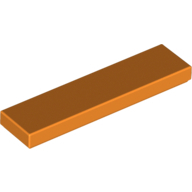 Flat Tile 1X4 - Bright Orange