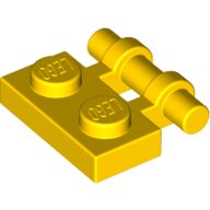 Plate 1X2 W. Stick - Bright Yellow