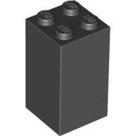 Brick 2X2X3 - Black