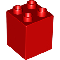 Duplo Brick 2X2X2 - Bright Red