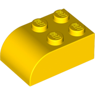Brick 2X3 W. Arch - Bright Yellow