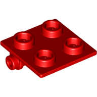 Plate 2X2 (Rocking) - Bright Red