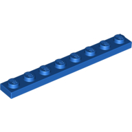 Plate 1X8 - Bright Blue