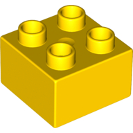 Duplo Brick 2X2 - Bright Yellow