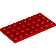 Plate 4X8 - Bright Red