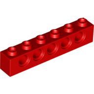 Brick 1X6, Minuscule4,9 - Bright Red