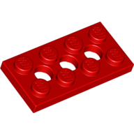 Plate 2X4, 3XMinuscule4.9 - Bright Red