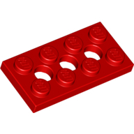 Plate 2X4, 3XMinuscule4.9 - Bright Red