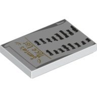 Flat Tile 2X3, No. 55 - White
