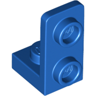 Plate 1X1, W/ 1.5 Plate 1X2, Upwards - Bright Blue