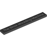 Flat Tile 1X8, No. 79 - Black