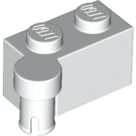 Hinge 1X2 Upper Part - White