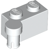 Hinge 1X2 Upper Part - White