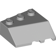 Left Roof Tile 3X3, Deg. 45/18/45 - Medium Stone Grey