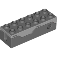 Brick 2X6X11/3, W/ Shooter - Dark Stone Grey