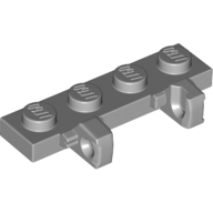 Plate 1X4 W/Stumps Vertical - Medium Stone Grey