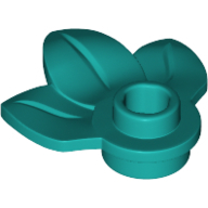 Plant, W/ Plate 1X1, No. 1 - Bright Bluish Green