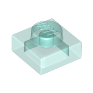 Plate 1X1 - Transparent Light Blue