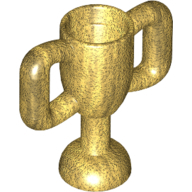 Mini Trophy, W/ 3.2 Shaft - Warm Gold