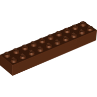 Brick 2X10 - Reddish Brown