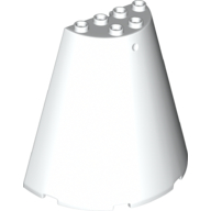 Cone, Half 8X4X6 - White