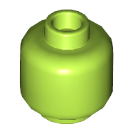 Mini Head - Bright Yellowish Green