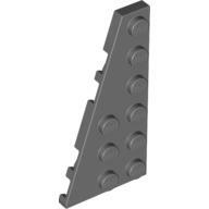 Left Plate 3X6 W Angle - Dark Stone Grey