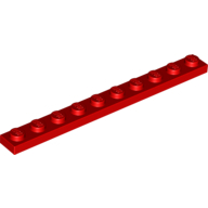Plate 1X10 - Bright Red