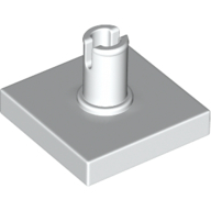 Plate 2X2 W. Vertical Snap - White