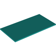 Flat Tile 8X16 - Bright Bluish Green