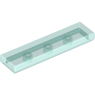 Flat Tile 1X4 - Transparent Light Blue