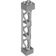 Lattice Tower 2X2X10 W/Cross - Medium Stone Grey