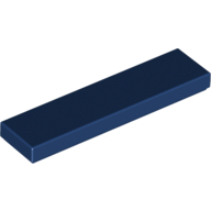 Flat Tile 1X4 - Earth Blue