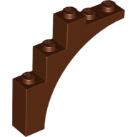 Brick W. Bow 1X5X4 - Reddish Brown