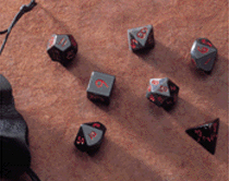 Obsidian 14mm Dwarven Stones