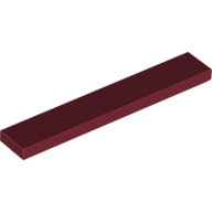 Flat Tile 1X6 - Dark Red