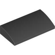 Plate W. Bow 2X4X2/3 - Black