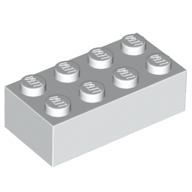 Brick 2X4 - White