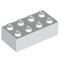 Brick 2X4 - White