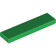 Flat Tile 1X4 - Dark Green