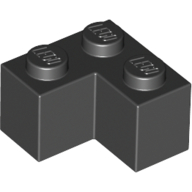 Brick Corner 1X2X2 - Black