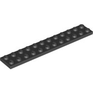 Plate 2X12 - Black
