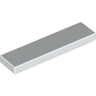 Flat Tile 1X4 - White
