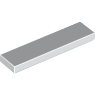 Flat Tile 1X4 - White