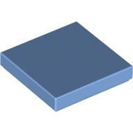 Flat Tile 2X2 - Medium Blue