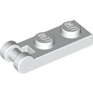 Plate 1X2 W/Shaft Minuscule3.2 - White