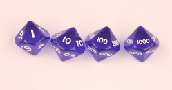 D10,000 translucent blue set